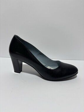 Skypro Women’s Amelia Earhart II Black Block Heel Pumps, Size 11.5 M